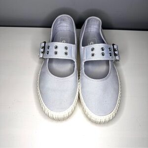 Vans Mary Jane Creeper Sneakers GRUNGE BALLET HALOGEN BLUE 7.5